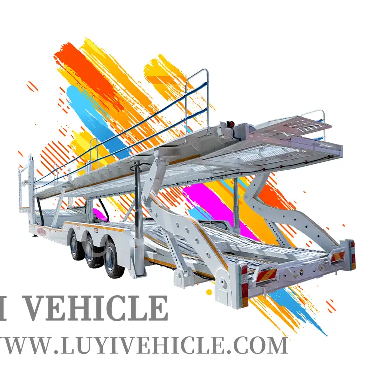 2/3 Axles 6 7 8 9 10 Car Suv Carrier Semi Trailer 1