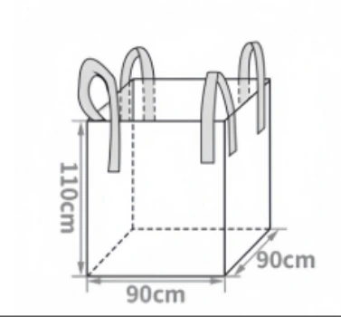White 100*100*120cm Sand Big Bag 1000kg 1500kg Jumbo Big Bags For Stone Plant Soils Construction Materials 1