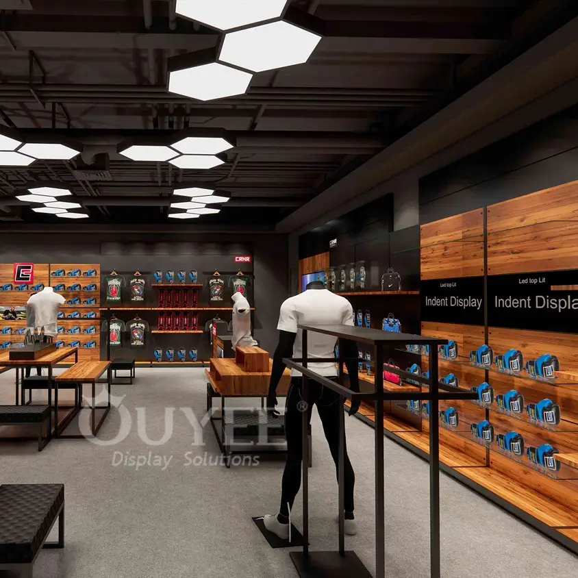 Maßgefertigte Damenbekleidungsständer aus Edelstahl – Verkaufsregale 1