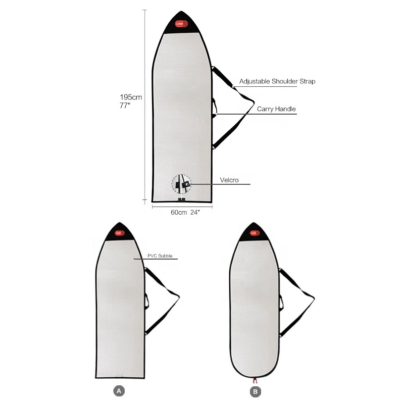 Customizable Air Bubble Surfboard Cover for Light Surfboard 1
