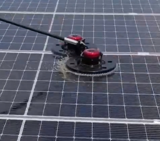 Solar Panels Cleaning Double Head Robot,Double Head Solar Panel Cleaning Brush With 400w Brushless Motor 1