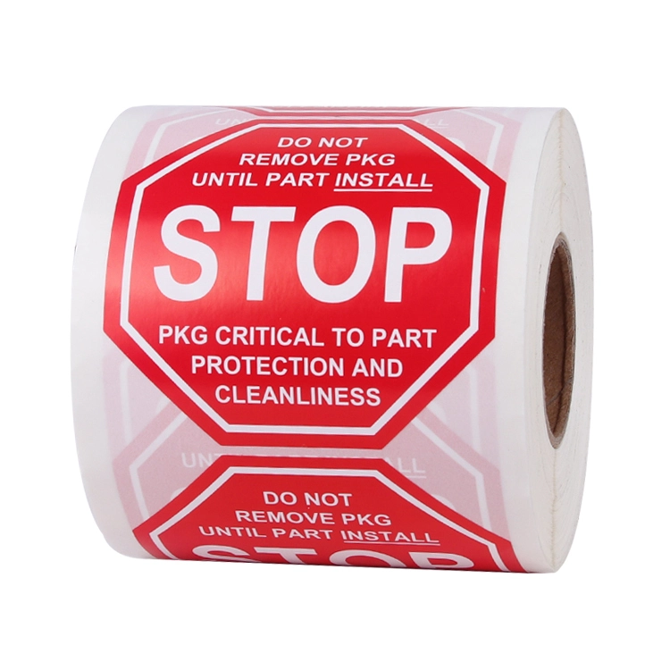 Thermal Paper Shipping Warning Sticker for Containers 1