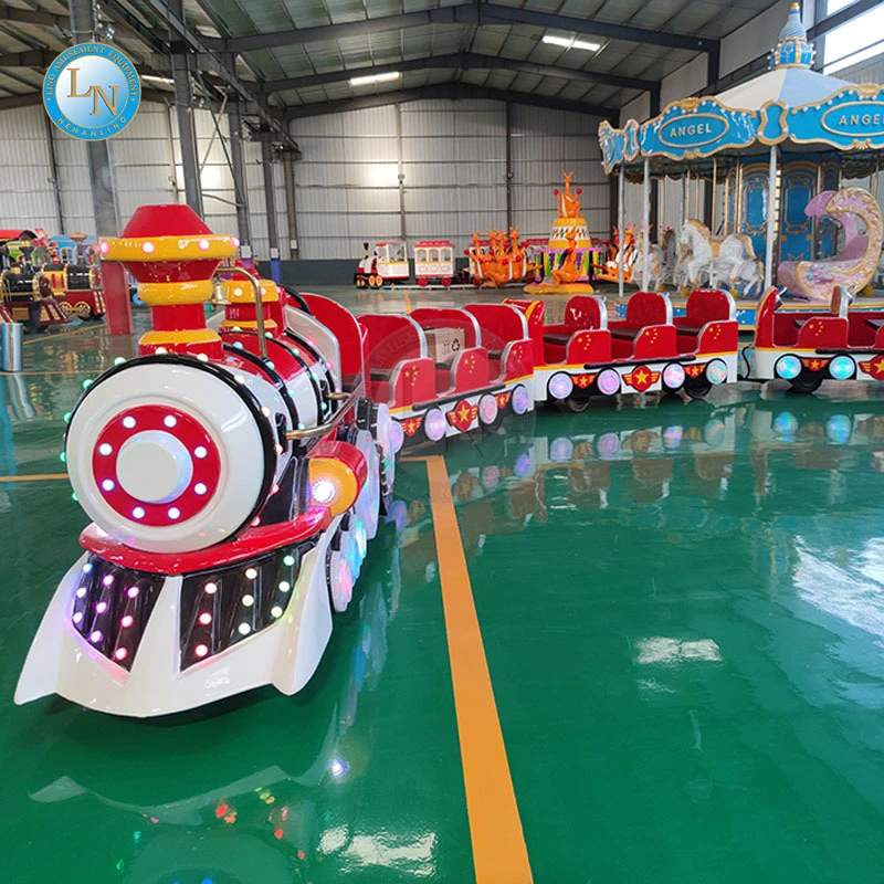 Mini Train Ride Newest Battery Trackless Electric Train Outdoor Ride Amusement Equipment For Little Kids 1