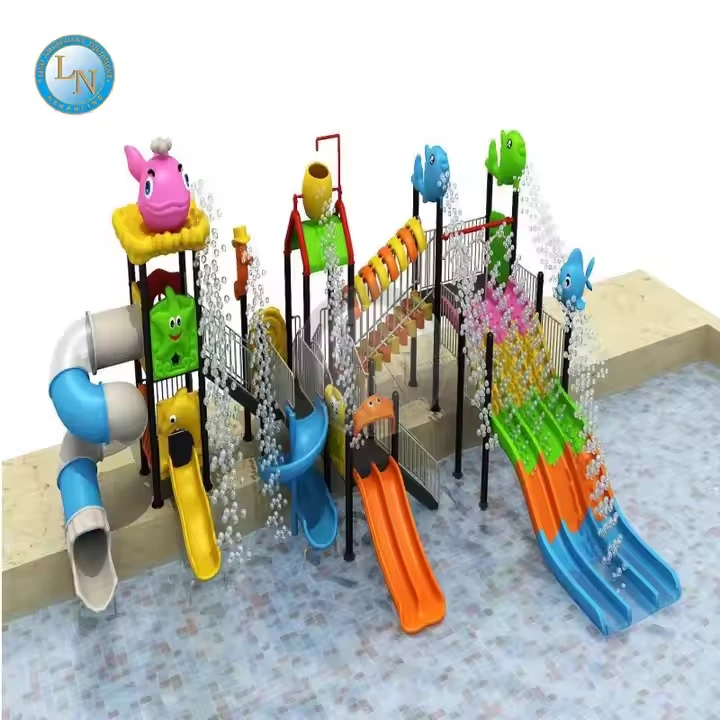 Swimming Pool Climbing Playground Frp Glass Fibre Reinforced Plastic Water Park Slides 1