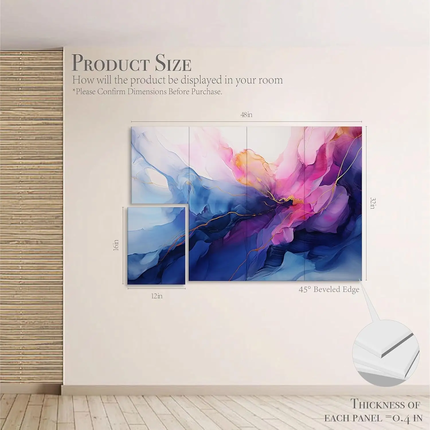 100% ανακυκλώσιμα ακουστικά πάνελ PET Felt, ηχομονωτικά διακοσμητικά τοίχου 1