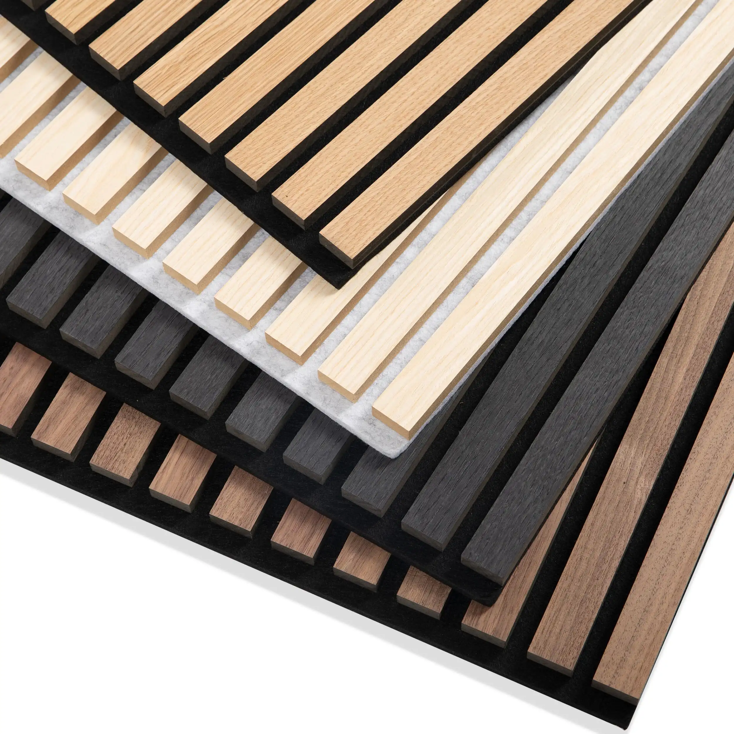 Wooden Slat Acoustic Wall and Ceiling Panels Soundproof Slat Wood Panel 1