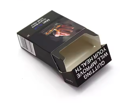 Custom Paper Box Cardboard Eco Friendly Plain Packet Smoking Case Tobacco Packaging Cigarette Box 3