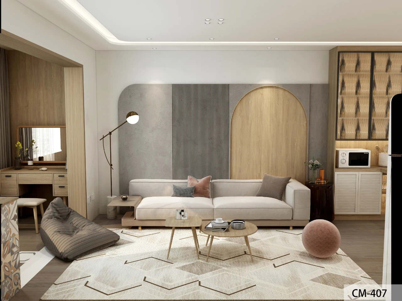 Tappeti su misura in lana Comfort per soggiorno - Stile Axminster 6