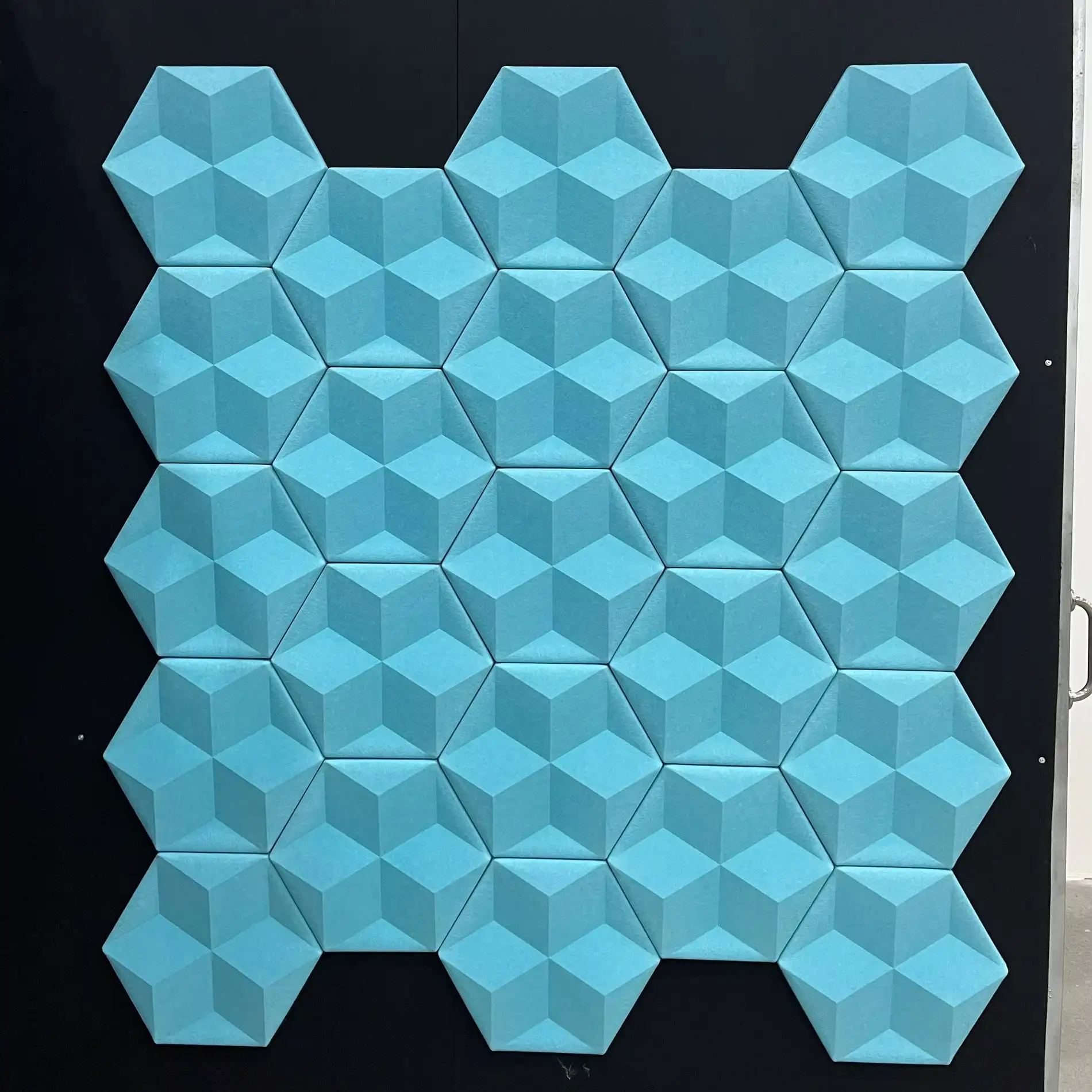 3D акустическая панель из полиэфирного волокна, звукопоглощающая плита из ПЭТ-войлока для студии. 1