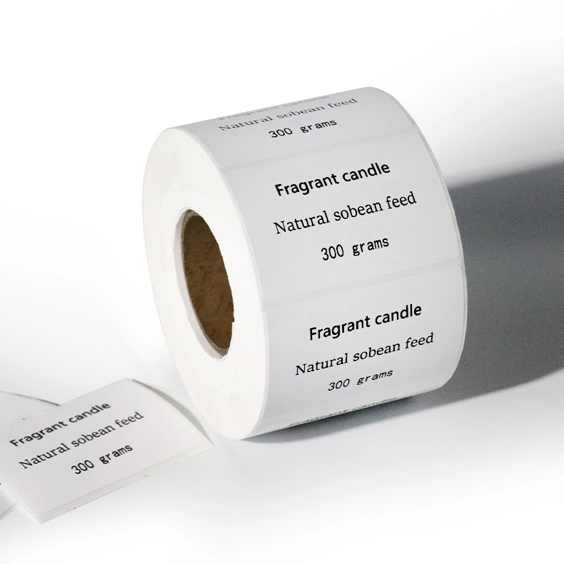 White Candle Labels for Glass Jars & Tins - Custom Scent/Brand 1