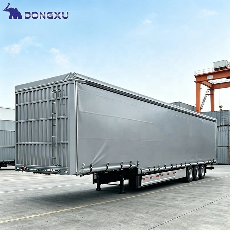55ton 3axle Stake Fence Semi Trailer Heavy Duty Bulk Logistics Livestock Semi Trailer For Livestock Poultry Transportation 1