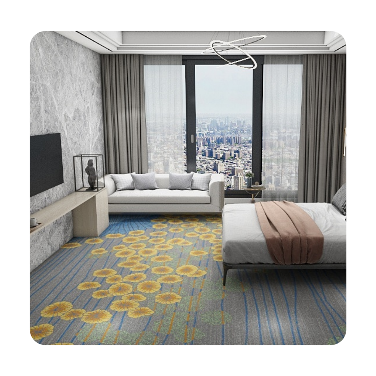 High-Quality Custom Nylon Carpet for Hotels & Casinos 1