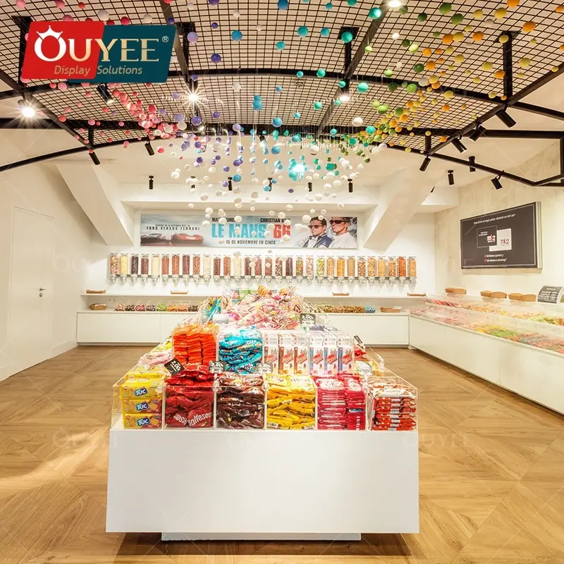 Süßwarentheke – Regal für Schokolade und Bonbons 1