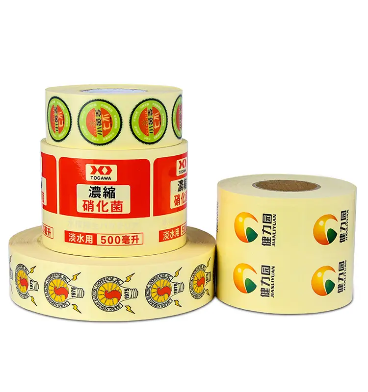 Etichette cosmetiche rotonde trasparenti personalizzate - Vinile/PVC/BOPP 1