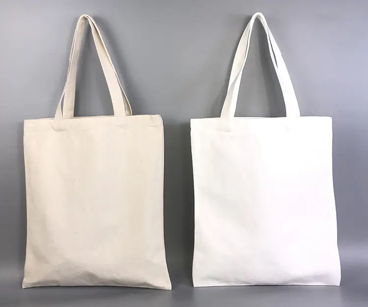 Custom Logo Printed Letter Pattern Reusable Shopping Bag Eco-Friendly Canvas Tote 1