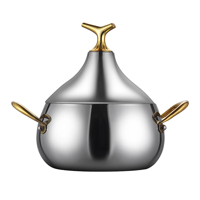 Creative Multi-functional Three-layer Stainless Steel Soup Pot Thickened Grapefruit Pot Modern Universal For Gas Stove Induction 1