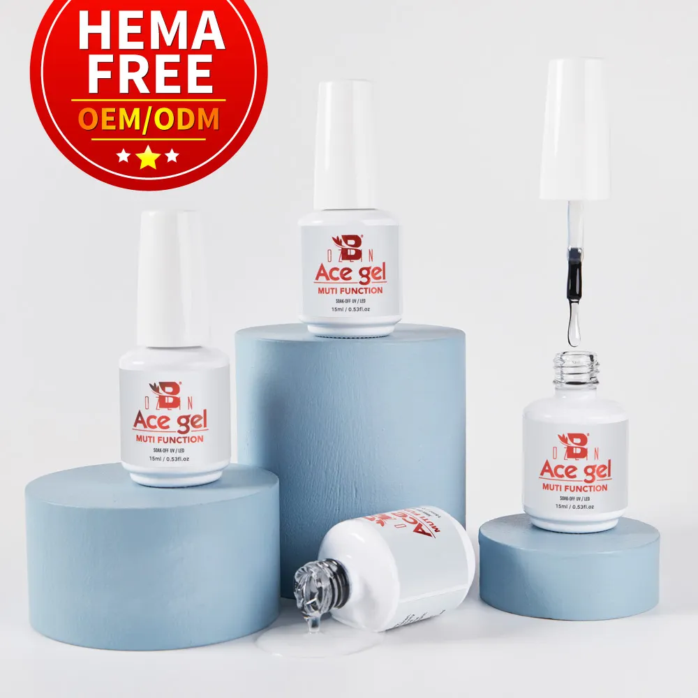 15ml 10-in-1 Clear UV/LED Gel Nail Polish Base Coat with Acrylic & Repair Functions 1