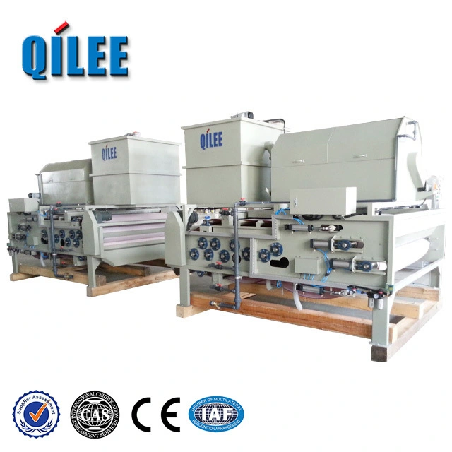 Food Plant Wastewater Sludge Dewatering Belt Press SS304 1