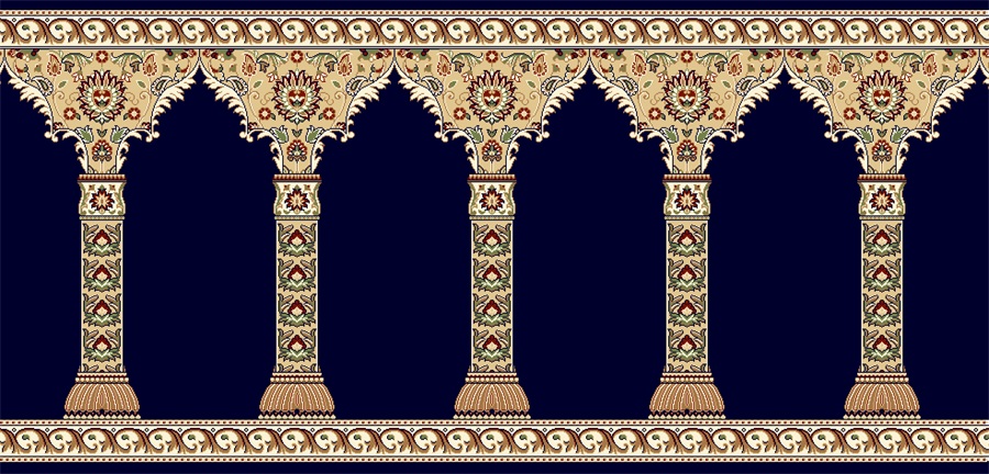 High-Quality Customized Wilton Prayer Mat Carpet for Mosques 5