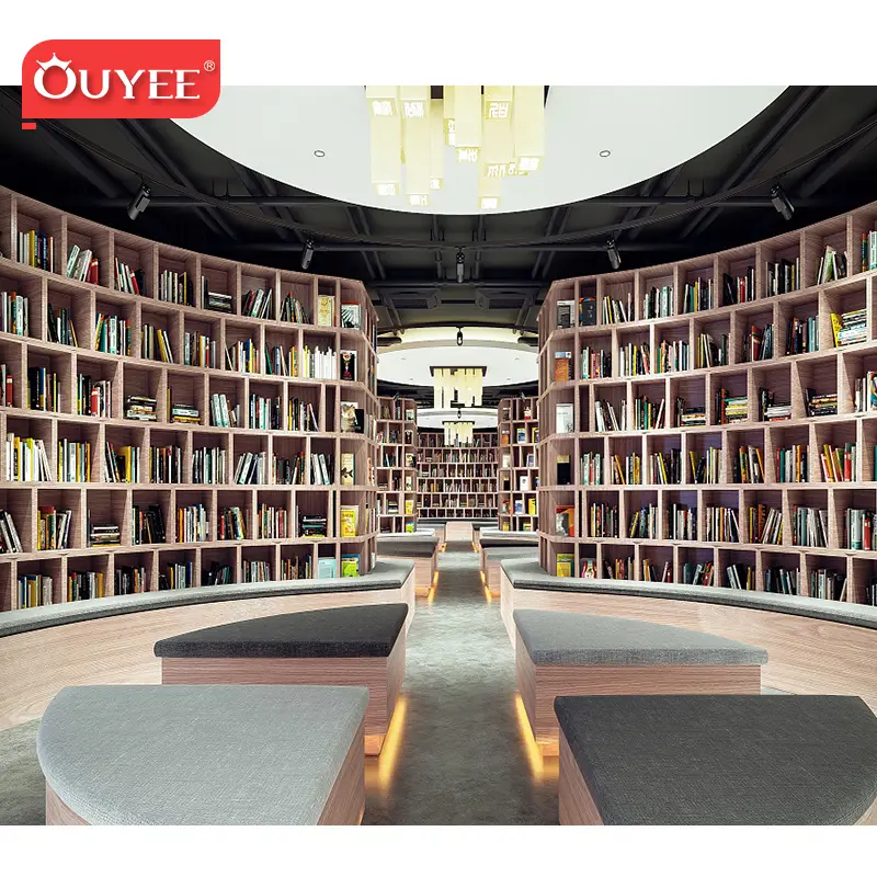 أرفف كتب خشبية للمكتبات، أثاث المكتبات، خزائن الكتب 1