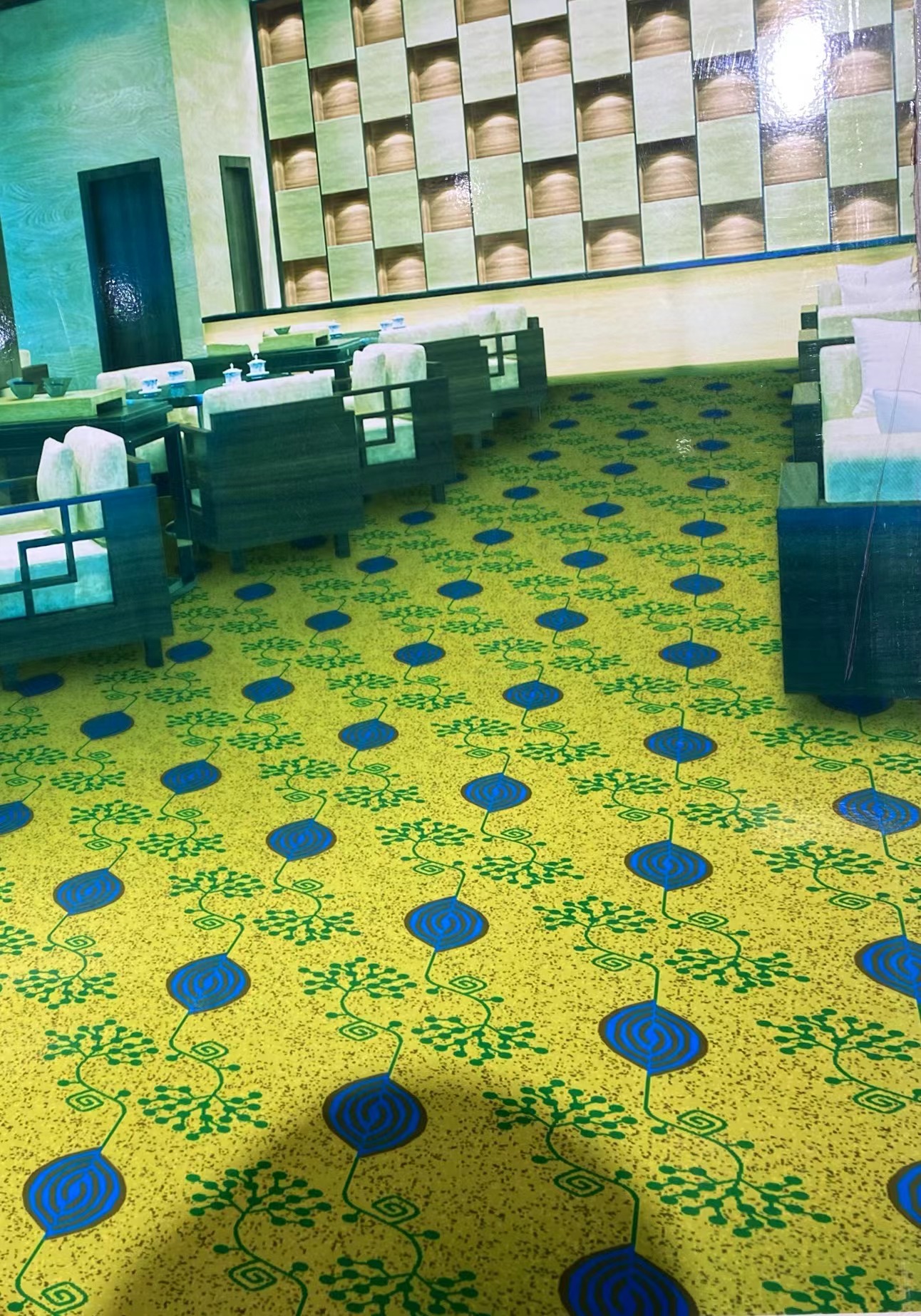Tappeto Wilton Axminster in lana - 80% lana, 20% nylon, stile casinò/casa 3