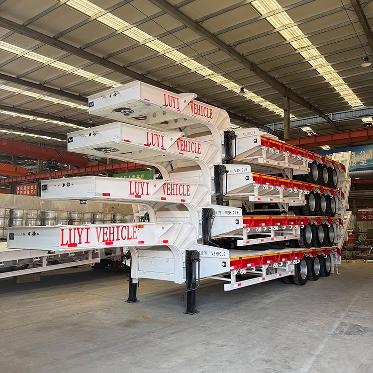 3 essieux 60 tonnes semi-remorque de lit bas | Luyi 3