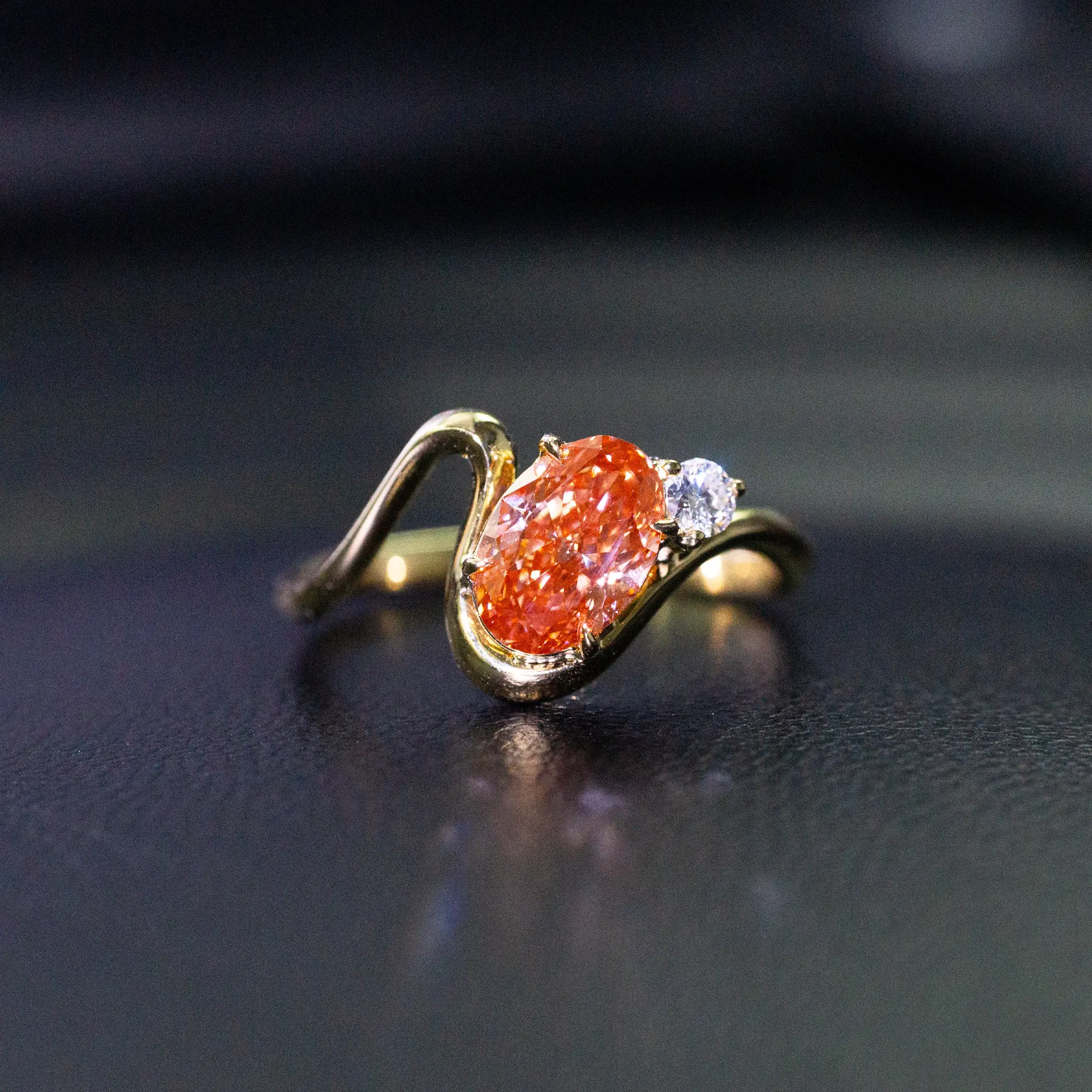 DKL Jewelry Lab Grown Oval Diamond Ring Factory 6