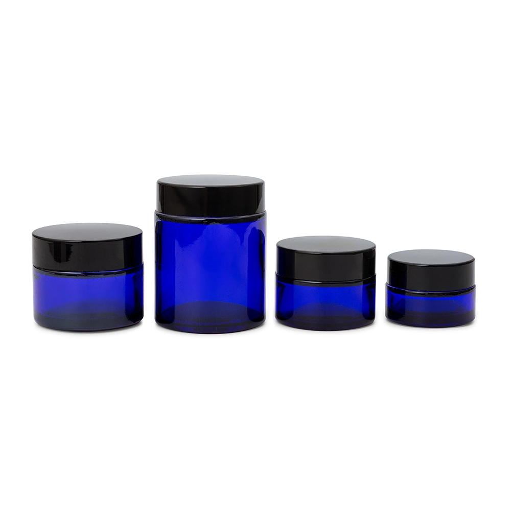 Deluxe Acrylic Cream Body Glass Jar - Blue 50ml Skin Cream Container 1
