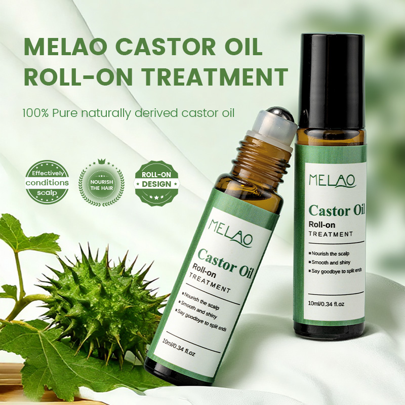 Aceite capilar roll-on con logotipo personalizado, aceite de ricino, tratamiento para el recrecimiento, bloqueador de DHT y tratamiento capilar para cabello dañado. 3