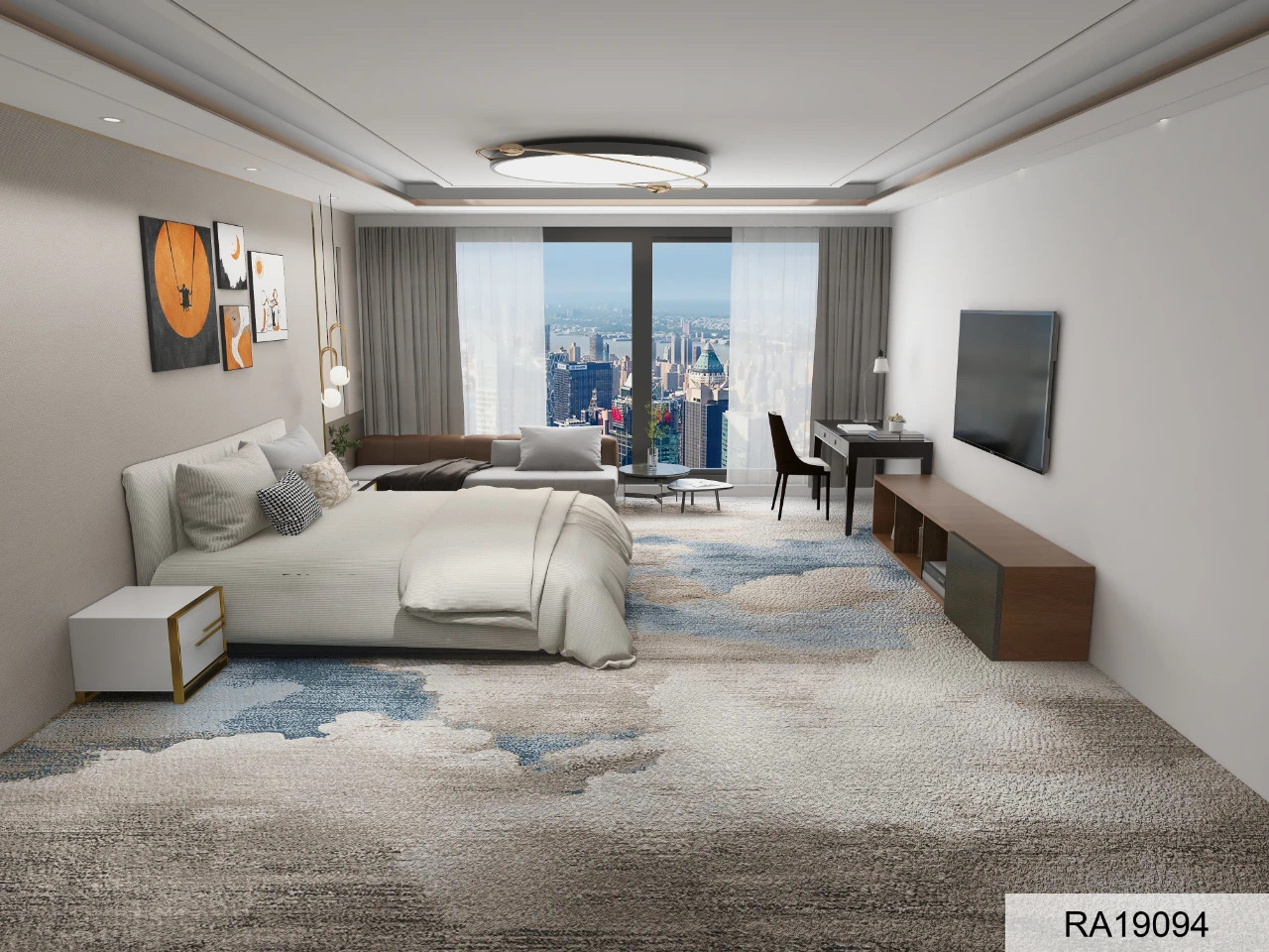 Moquette per la sala ricevimenti di un hotel a 5 stelle, ideale per hall e camere. 4