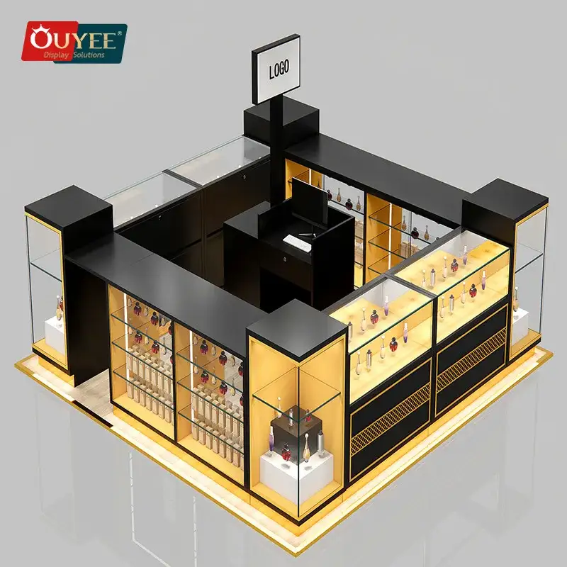 كشك عرض العطور للمراكز التجارية والمتاجر، عرض زيوت العطور 1