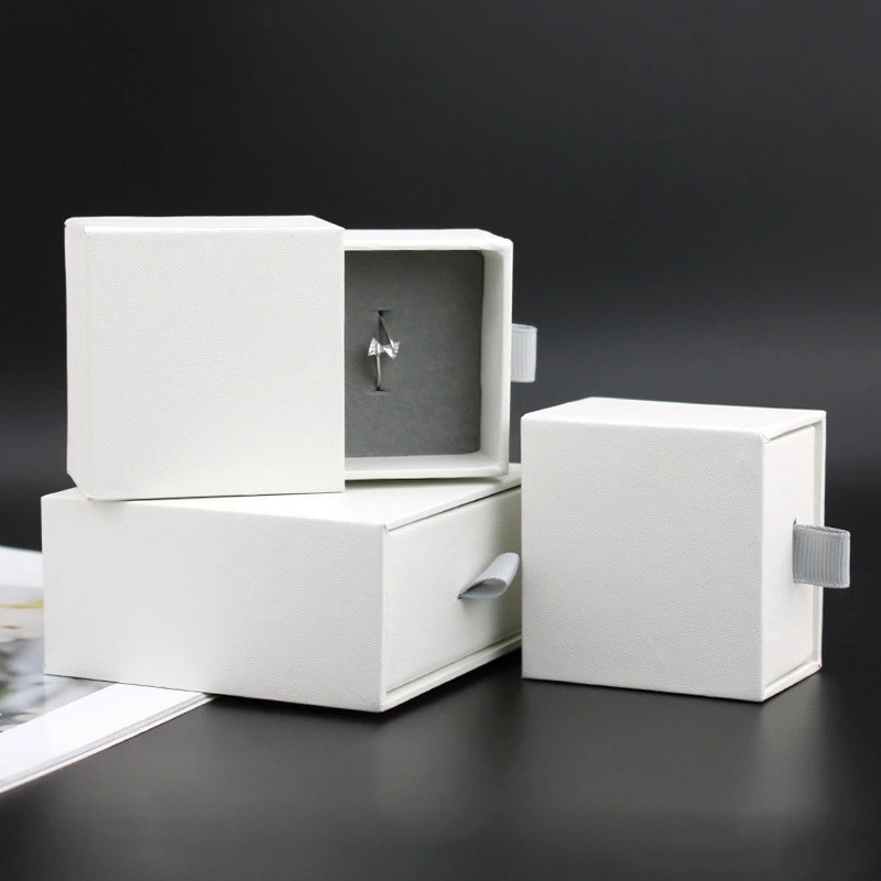Customized Drawer Jewelry Box Packaging Fashionable Jewelry Gift Storage Paper Box 1
