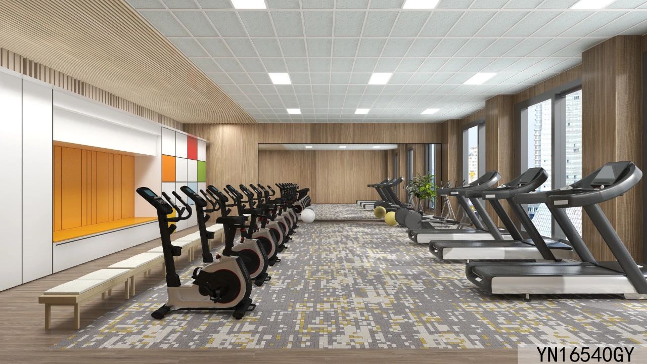 High-Quality Commercial Carpet Tiles - Wool Nylon Axminster 7