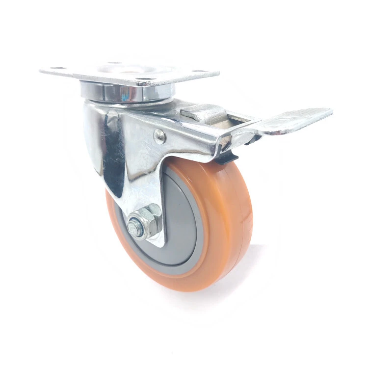 Industrial Trolley Wheel Medium Duty Pp Swivel Caster Wheels For Trolley Cart 1
