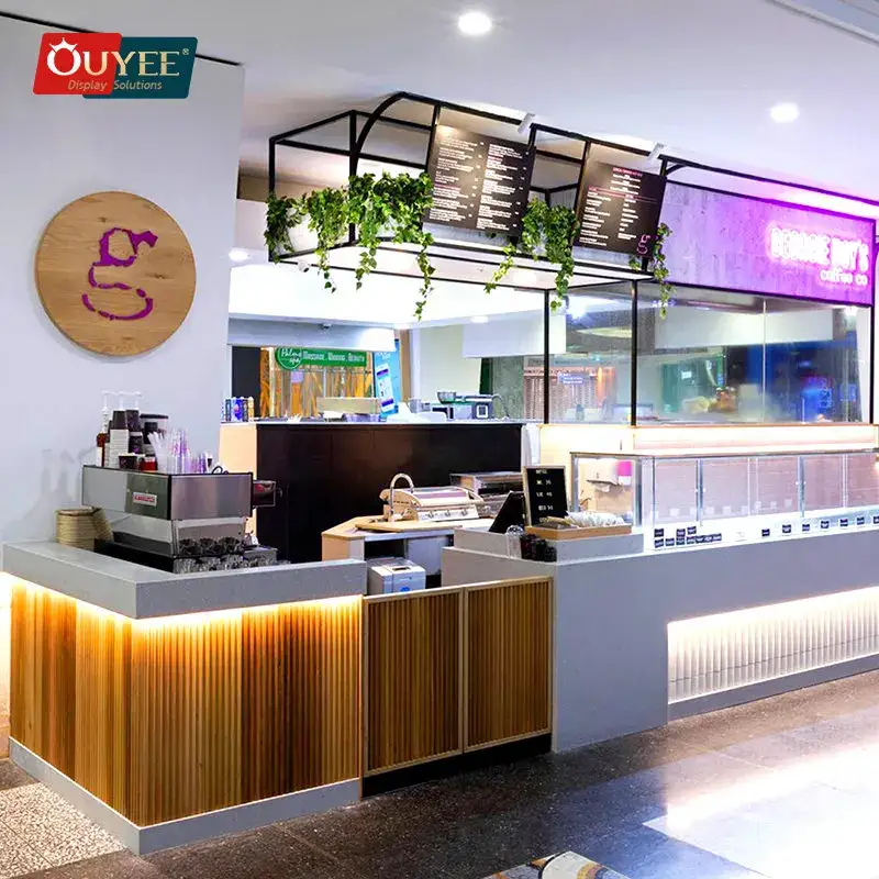 خدمة تصميم ثلاثي الأبعاد لخزائن المطاعم - طاولات وأثاث المقاهي 1