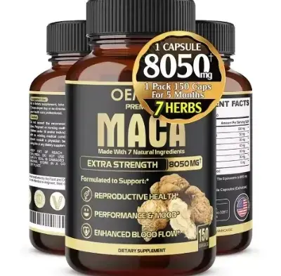 Healthife Black Maca Capsules 8050mg for Male Strength 1