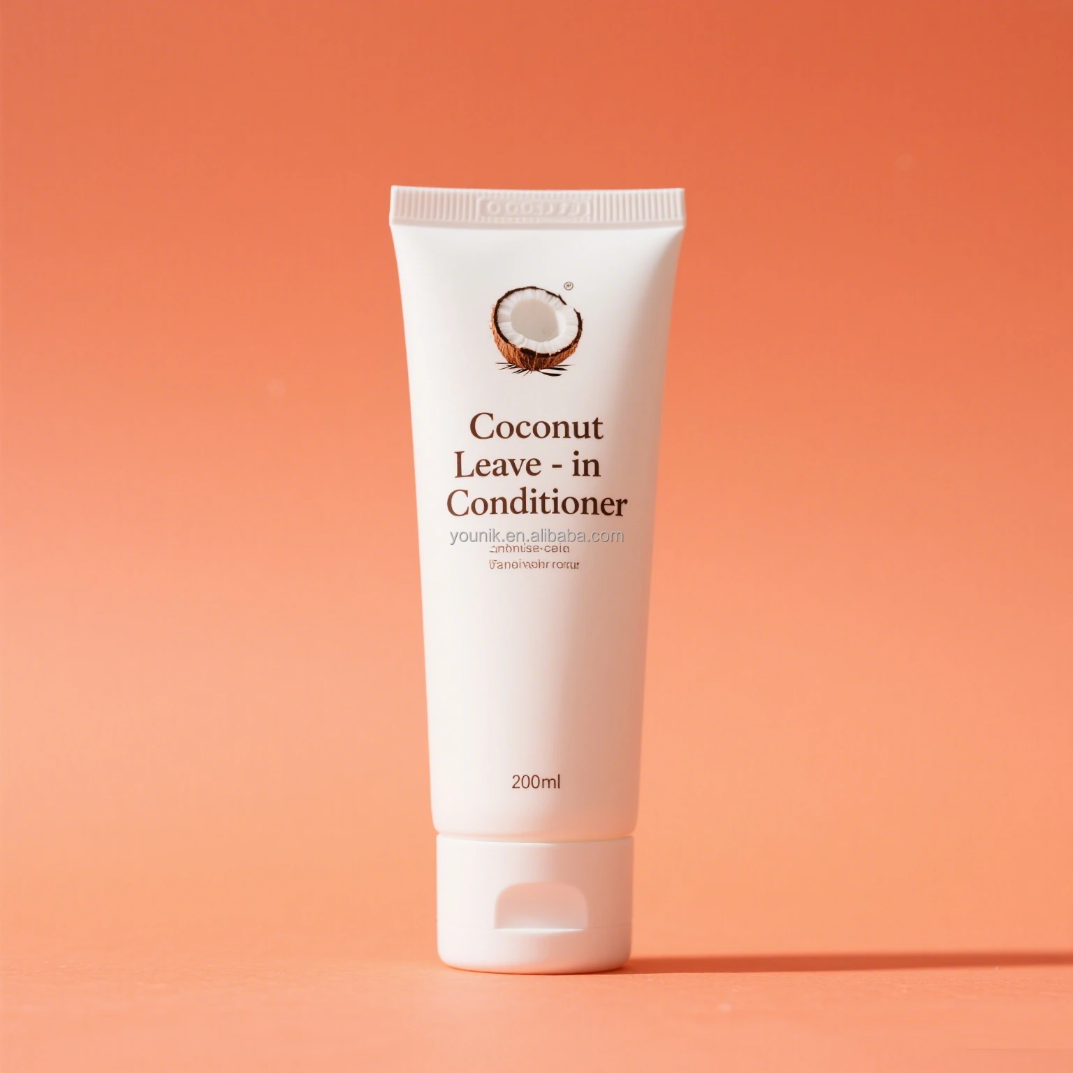 Private Label 200ml Coconut Leave-in Conditioner With Rice Milk Nourishing Hair Treatment To Soften Smooth Detangle Curly Hair1 1