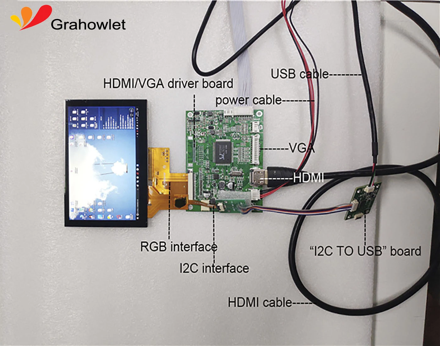 5 Inch Tft Lcd Screen With 800x480 Capacitive Touch Module High Resolution Product For Enhanced Visual Experience 1