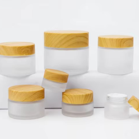 Frosted Glass Cream Jar 50g Face Cream Container 1