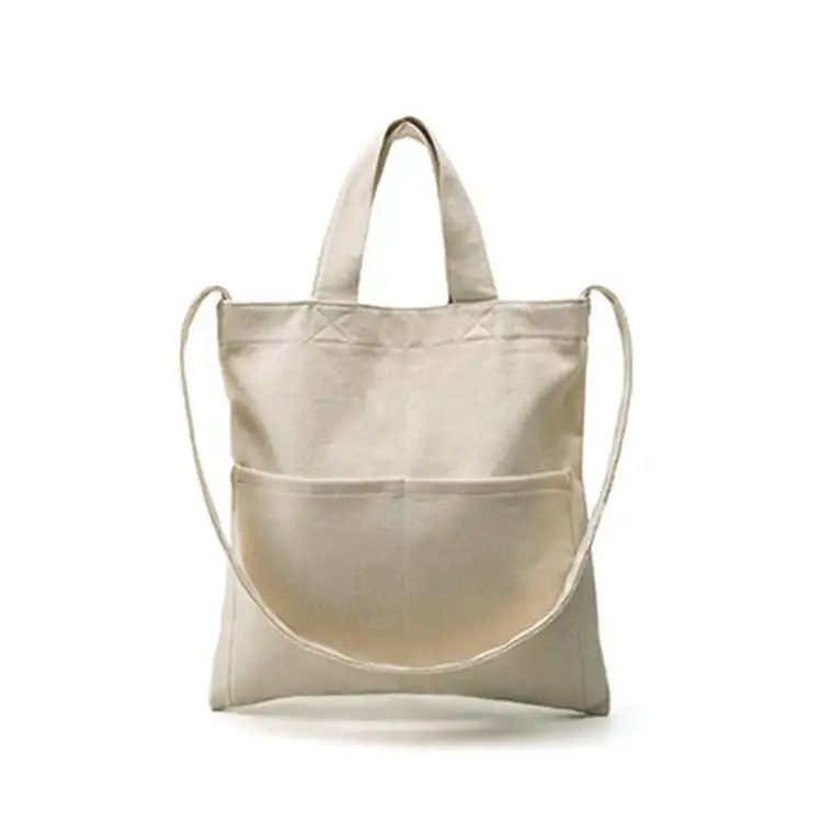 可重複使用印花圖案促銷購物袋 環保帆布手提袋 1