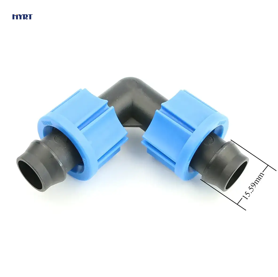 16/20mm塑料弯头锁紧螺母滴灌带连接器 1