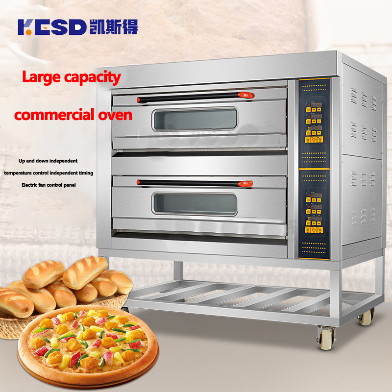 Kaesid Electric Commercial Bakery Oven | 2 Deck, 2 or 4 Trays Digital Oven with Computerized Control 3