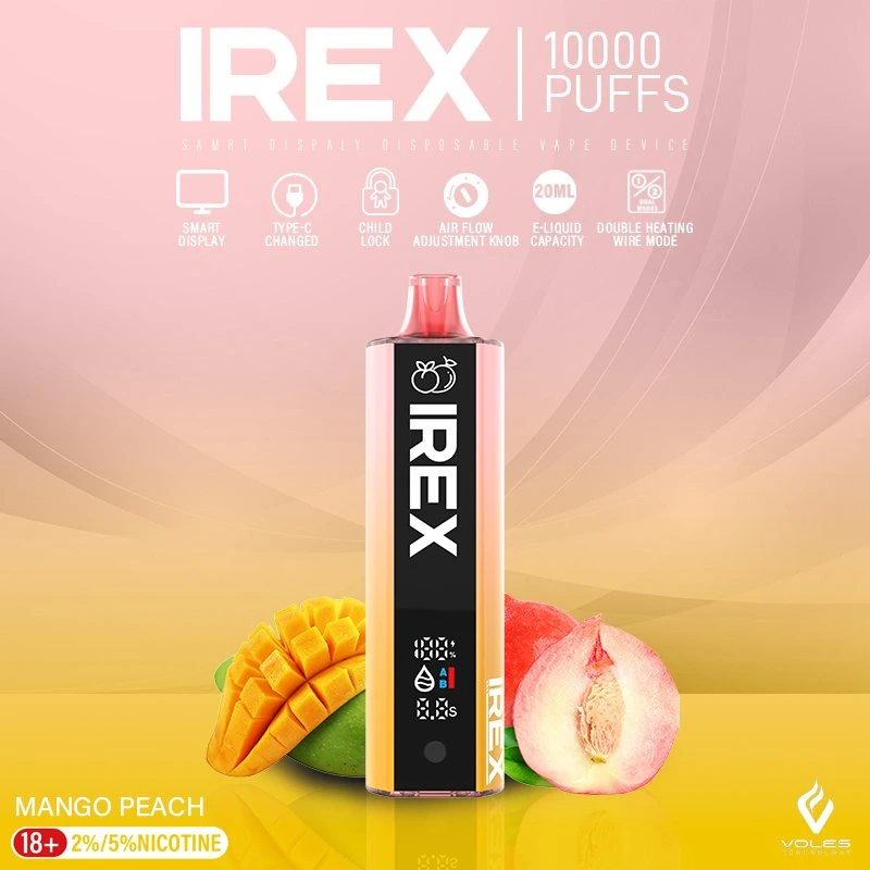 EU Warehouse Free Shipping Africa Irex 10000 Puffs Rechargeable 10K Puff Bar Vaporizer Disposable Vape Pen Tank Elf Hookah - Vape Pen and Disposable 1