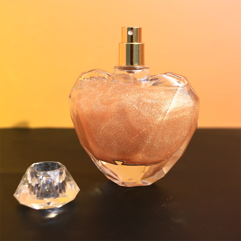 Vegan Body Shimmering Dry Oil Private Label 100ml Makeup Highlighter Custom Logo Body Glitter Shimmer Liquid Dry Oil 1