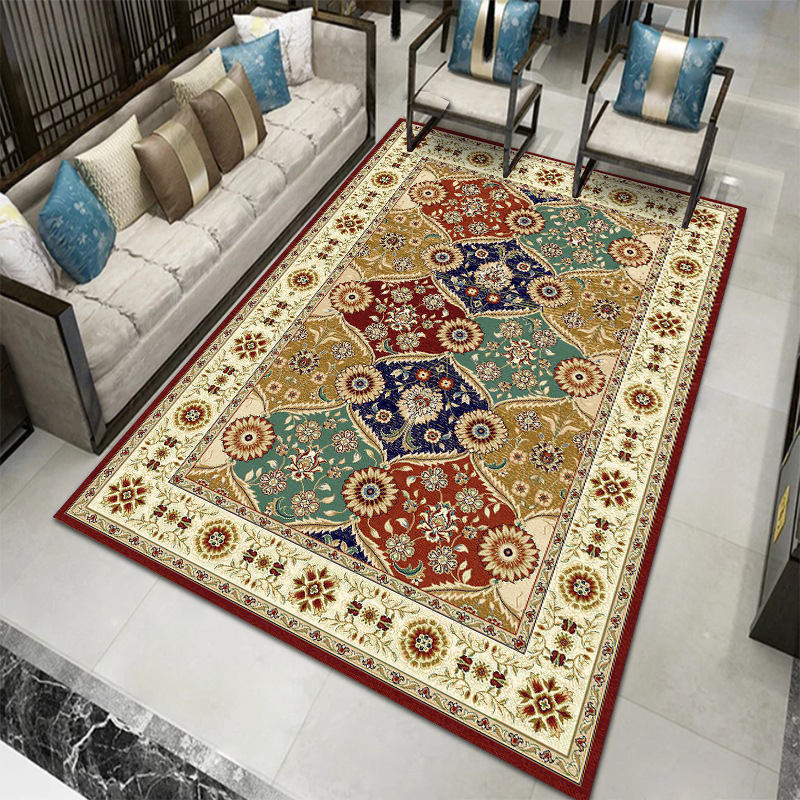 Tapis géométriques pour salon - Motifs imprimés marocains 6