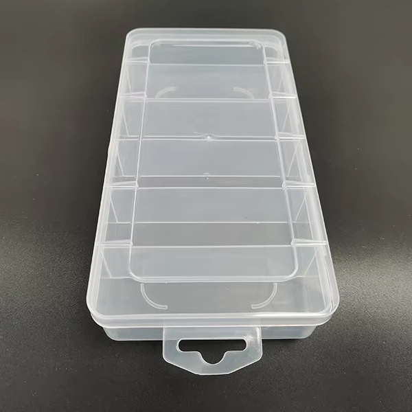 Moule pour boîte de rangement New Century Tooling personnalisé pour 6 emplacements, boîte de rangement transparente vide pour accessoires artistiques et décorations. 1