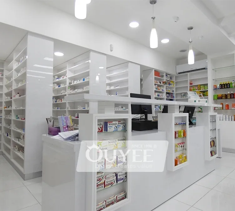 Gondelregale für Apotheken – Maßgefertigte Gondelregale im Großhandel – Ouyee 4