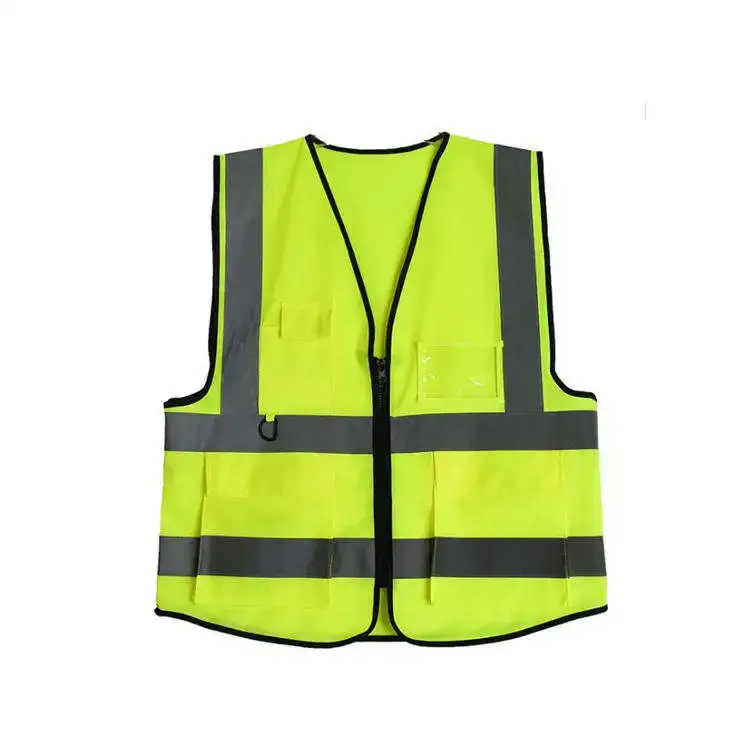 OEM Custom Multi-Color Construction Site Nighttime High-Visibility Reflective Safety Vest 1