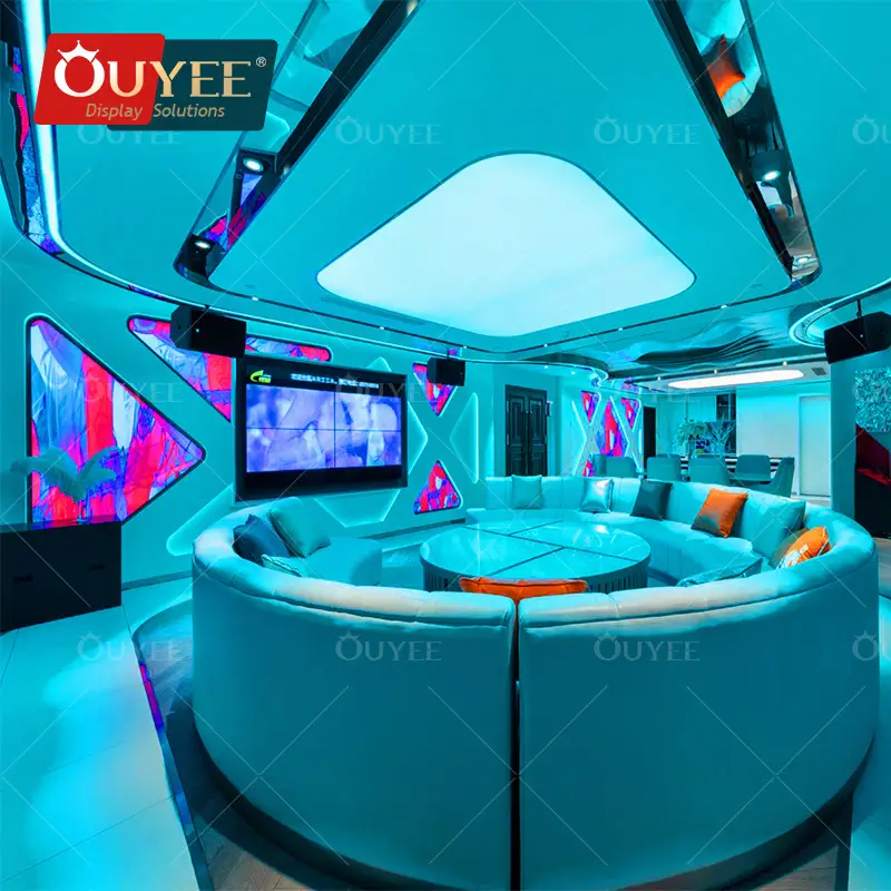 Sofá de alumínio para boate e cadeira para clube de strip-tease para bar de coquetéis privativo 1