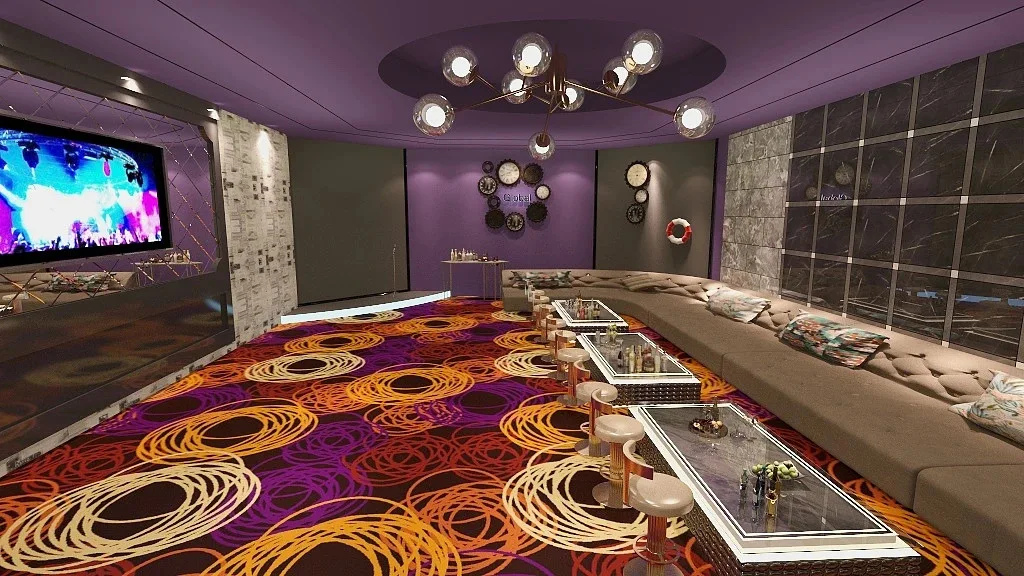 Custom 80% Wool 20% Nylon Casino Red Runner Carpet 3